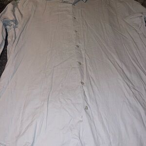Perry Ellis Men's Light Grey Casual Button Down Shirt